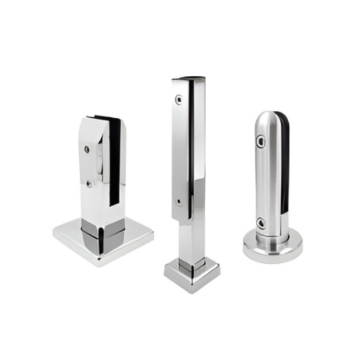 Стеклодержатель для трубы 38.1 (8мм) литой (зеркало) полукруглый