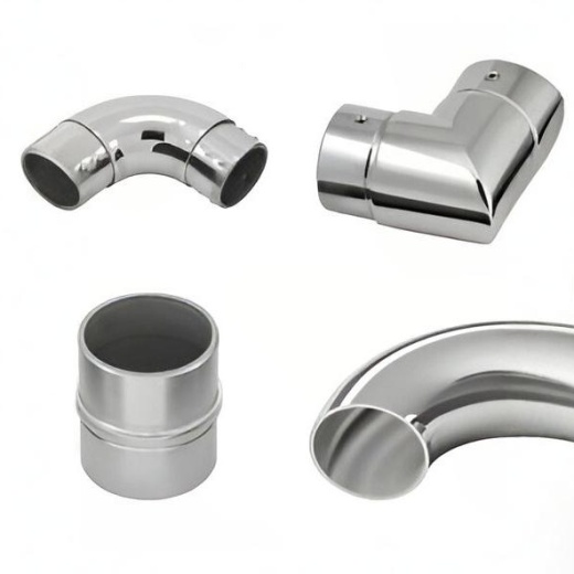 Отвод поручня AISI 304 63.5x1.5x150 под сварку (зеркало)