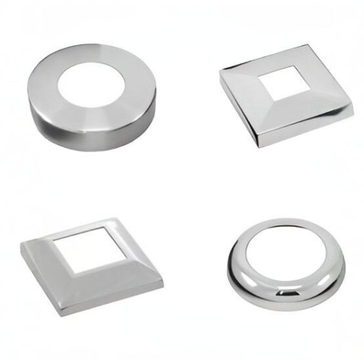 Низ стойки квадратный, фигурный (зеркало)